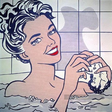 Roy Lichtenstein Painting - woman in bath 1963 Roy Lichtenstein